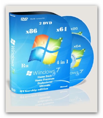 Windows 7 SP1 x86/x64 Ru 4in1 Orig-Upd 10.2012 2DVD (2012)