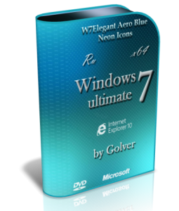 Windows 7 Ultimate SP1 AeroBlue by Golver [x64] (2013) Русский