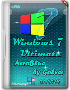 Windows 7 Ultimate x86 AeroBlue by Golver 01.2013 (2013) Русский