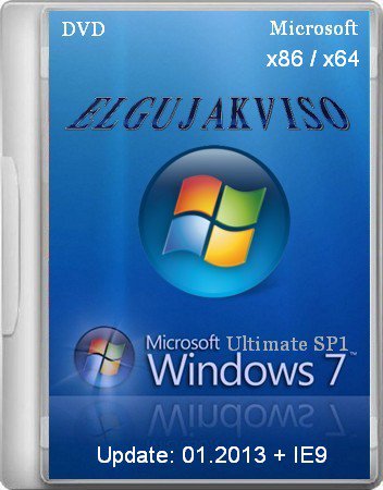 Windows 7 Ultimate SP1 Elgujakviso Edition (02.2013) (x86+x64) [2013] Русский