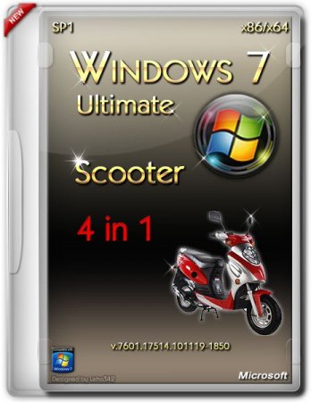 Windows 7 Ultimate SP1 Scooter x86/x64 (2013) Русский + Английский