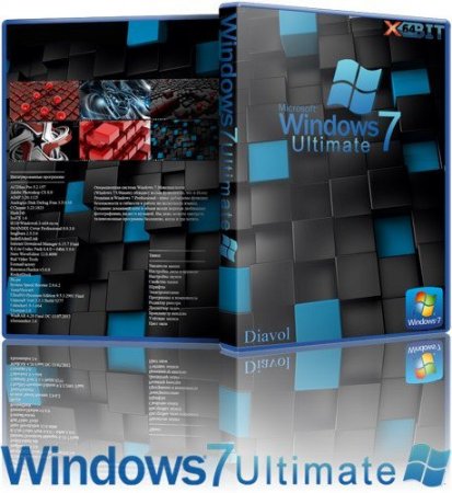 Windows 7 Ultimate SP1 x64 v.0.1 Diavol (2013) Русский