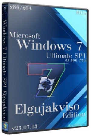 Windows 7 Ultimate SP1 x86/x64 Elgujakviso Edition v23.07.13 (2013) Русский