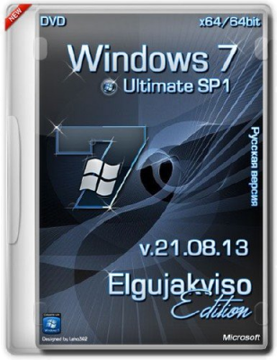 Windows 7 Ultimate SP1 Elgujakviso Edition v.21.08.13 x64bit (2013) Русский