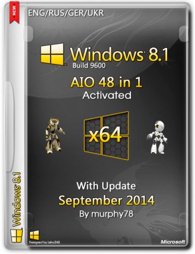 Windows 8.1 AIO 48in1 With Update September (x64) (2014) ENG/RUS/GER/UKR