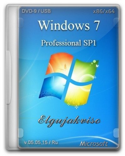 Windows 7 Professional SP1 Elgujakviso Edition v05.05.15 (x86/x64) (2015) RUS