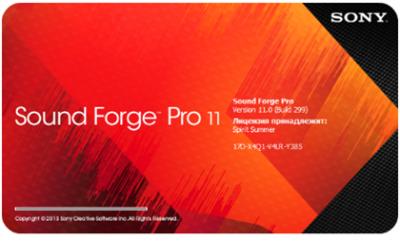 SONY Sound Forge Pro 11.0 Build 299 (2016) Portable