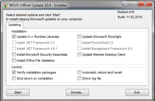 Полный набор обновлений для Microsoft Windows и Office x86/x64 (15.11.17)