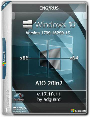 Windows 10 Version 1709 with Update (x86-x64) AIO [20in2] adguard (2017) Русский