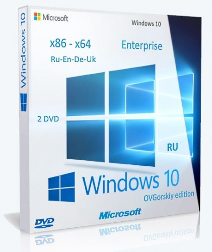 Windows® 10 Ent 1709 RS3 x86/x64 RU-en-de-uk by OVGorskiy® 11.2017 2DVD  (2017) Multi/Русский