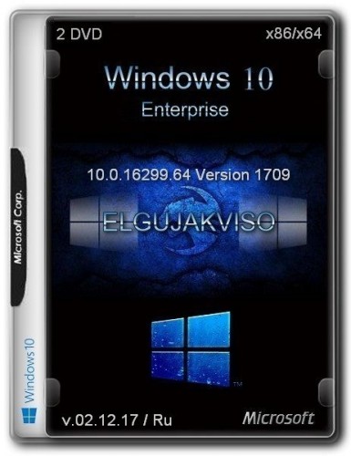 Windows 10 Enterprise VL (x86/x64) Elgujakviso Edition v.02.12.17 (2017) Русский