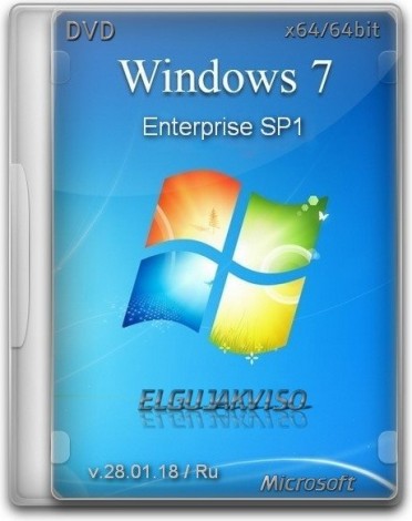 Windows 7 Enterprise SP1 x64 Elgujakviso Edition v.28.01.18 (2018) Русский
